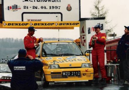 Jacek Sikora i Marek Kaczmarek - Fiat Cinquecento Sporting.